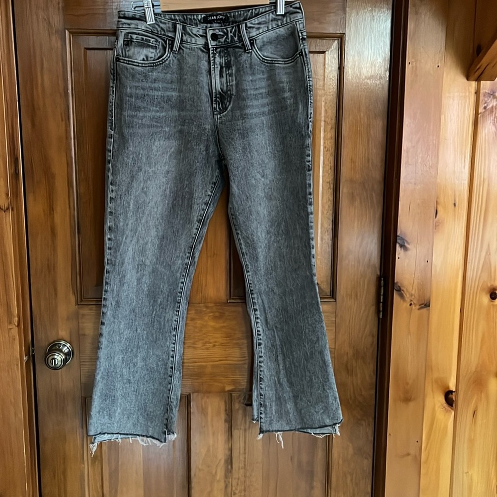 Dear John Raw Hem Black Denim Size 29